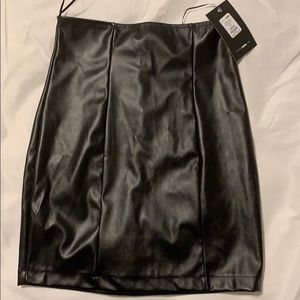 Leather Mini Skirt